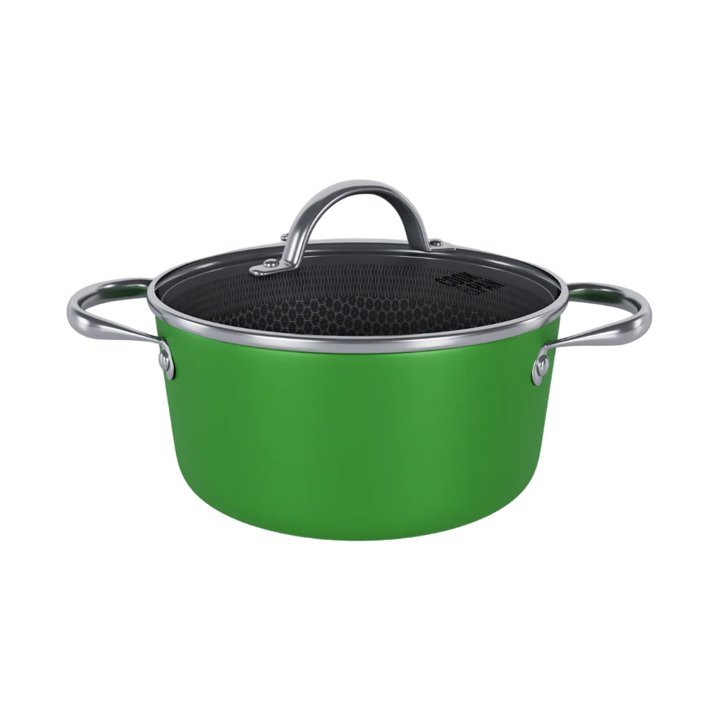 Go Green Honey Kookpan met deksel 20 cm - RVS