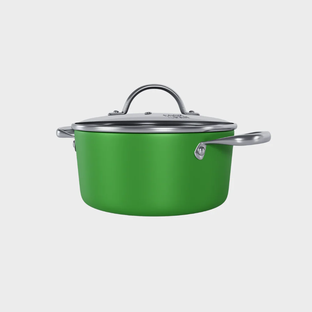 Go Green Honey Kookpan met deksel 24 cm - RVS - Image 3