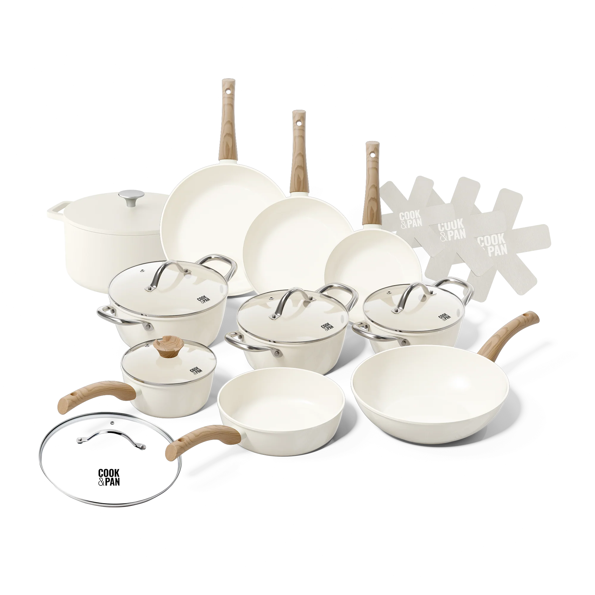 Go Ivory Pannenset 12-delig