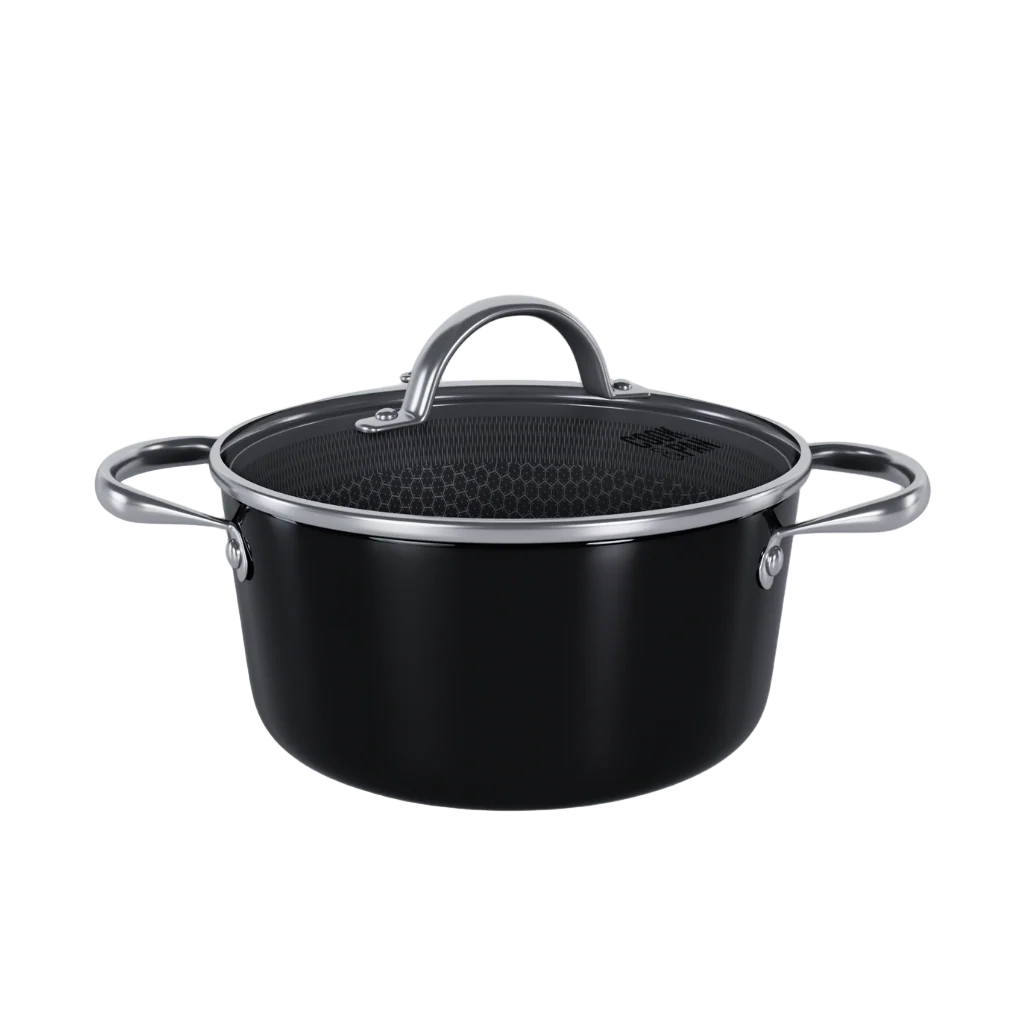 Signature Honey Kookpan met deksel 24 cm - RVS